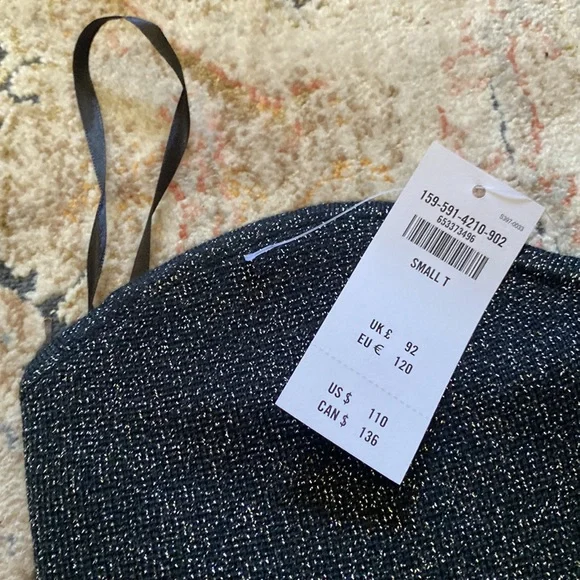 MIDI Abercrombie Sparkly Tube Top Dress - Picture 6 of 7